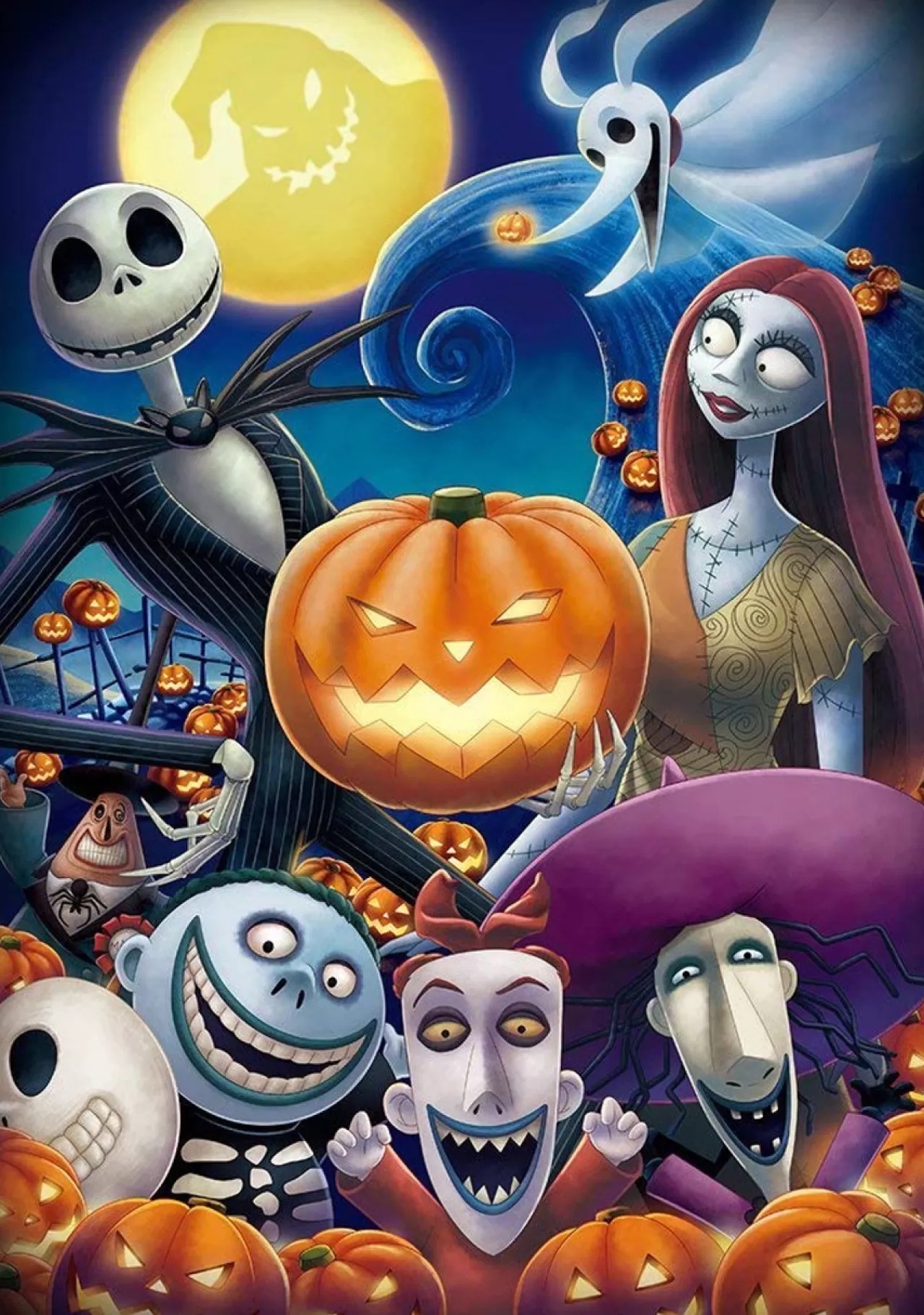 Tenyo Japan Jigsaw Puzzle D-200-903 Nightmare Before Christmas Halloween Town (200 Pieces)