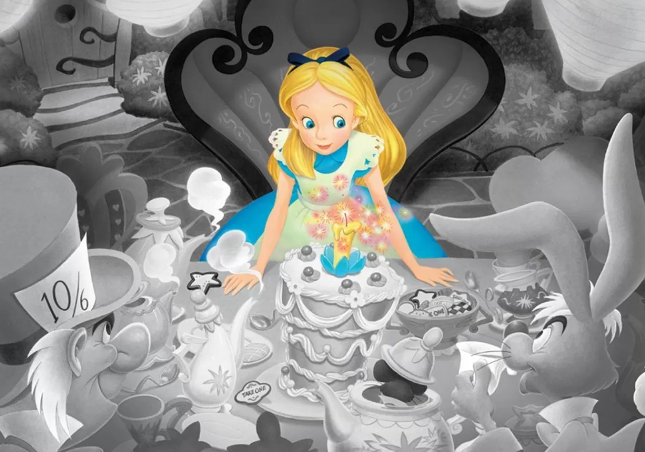 Tenyo Japan Jigsaw Puzzle Dfg-500-102 Frost Art Disney Alice In Wonderland (500 Pieces)