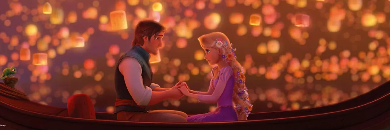 Tenyo Japan Jigsaw Puzzle Dg456-718 Glow In The Dark Disney Tangled In The Lights (456 Pieces)