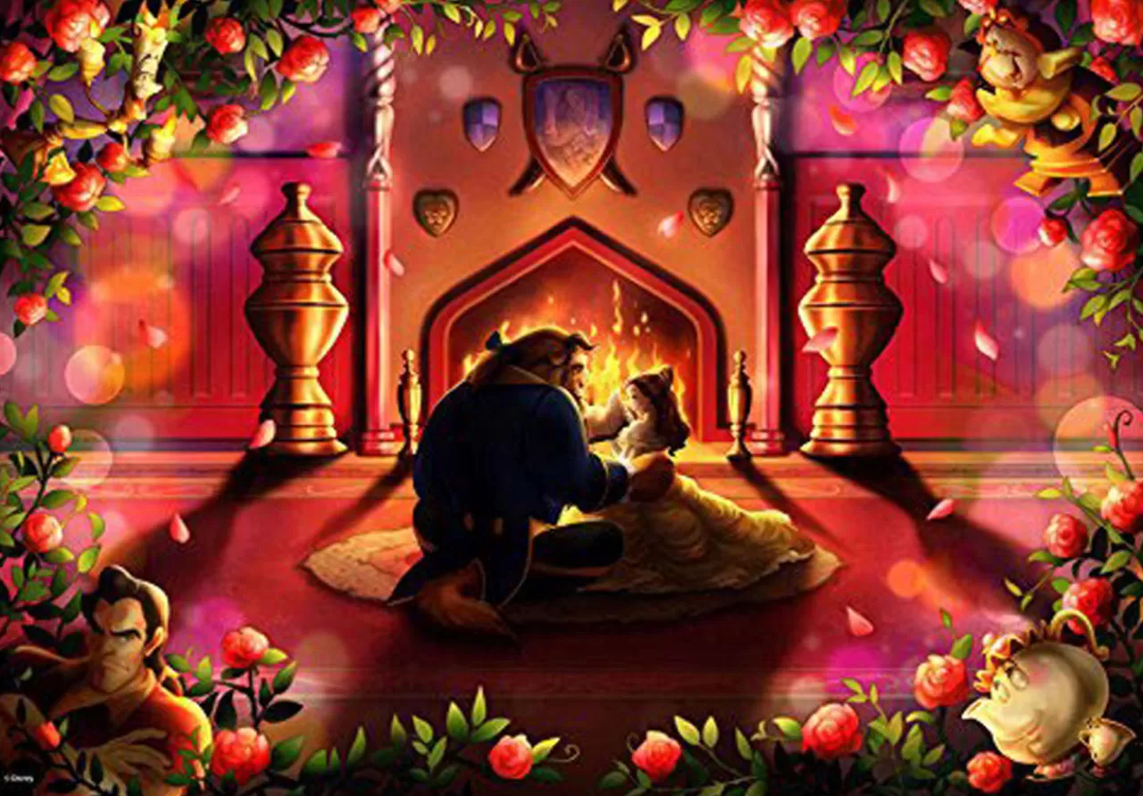 Tenyo Japan Jigsaw Puzzle Dpg-500-595 Disney Beauty And The Beast (500 S-Pieces)