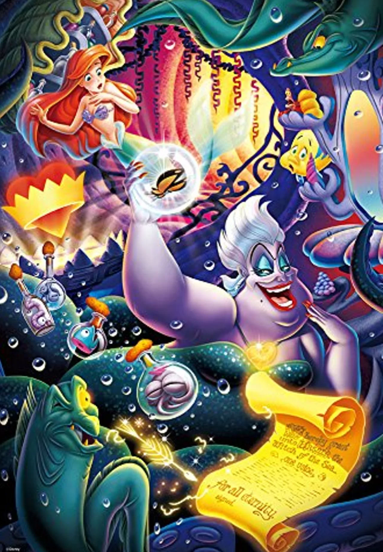 Tenyo Japan Jigsaw Puzzle Dpg-500-215 Disney Little Mermaid Ursula (500 S-Pieces)