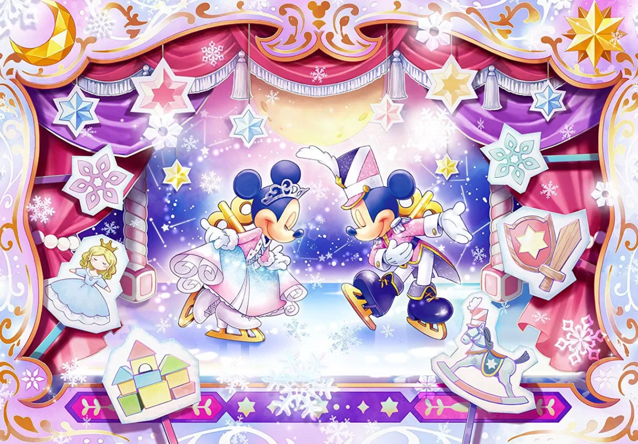 Tenyo Japan Jigsaw Puzzle Dpg500-591 Disney Mickey' Ice Show (500 S-Pieces)