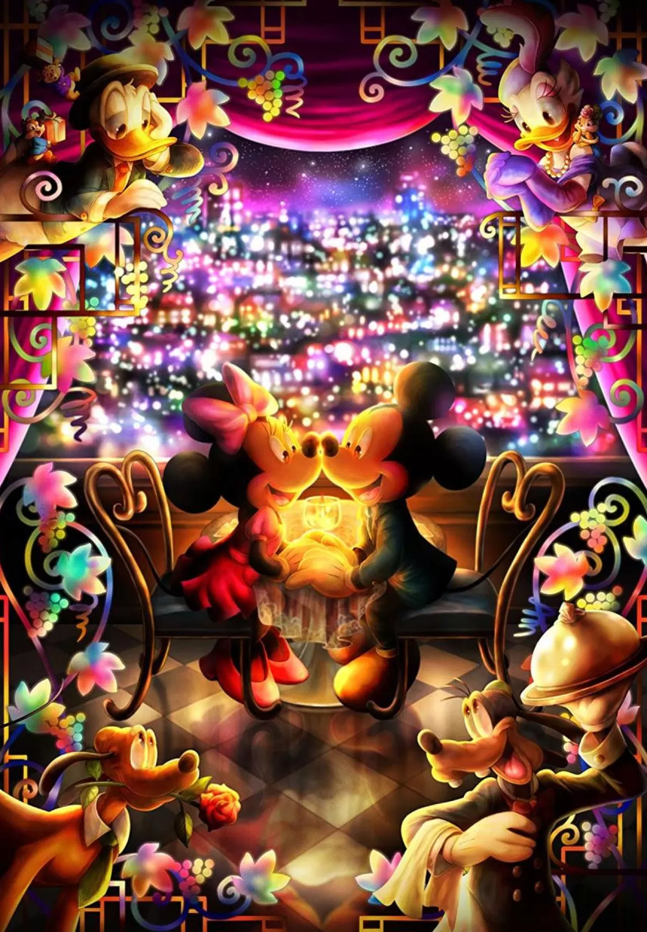 Tenyo Japan Jigsaw Puzzle Dpg-500-217 Disney Mickey Minnie Special Time (500 S-Pieces)