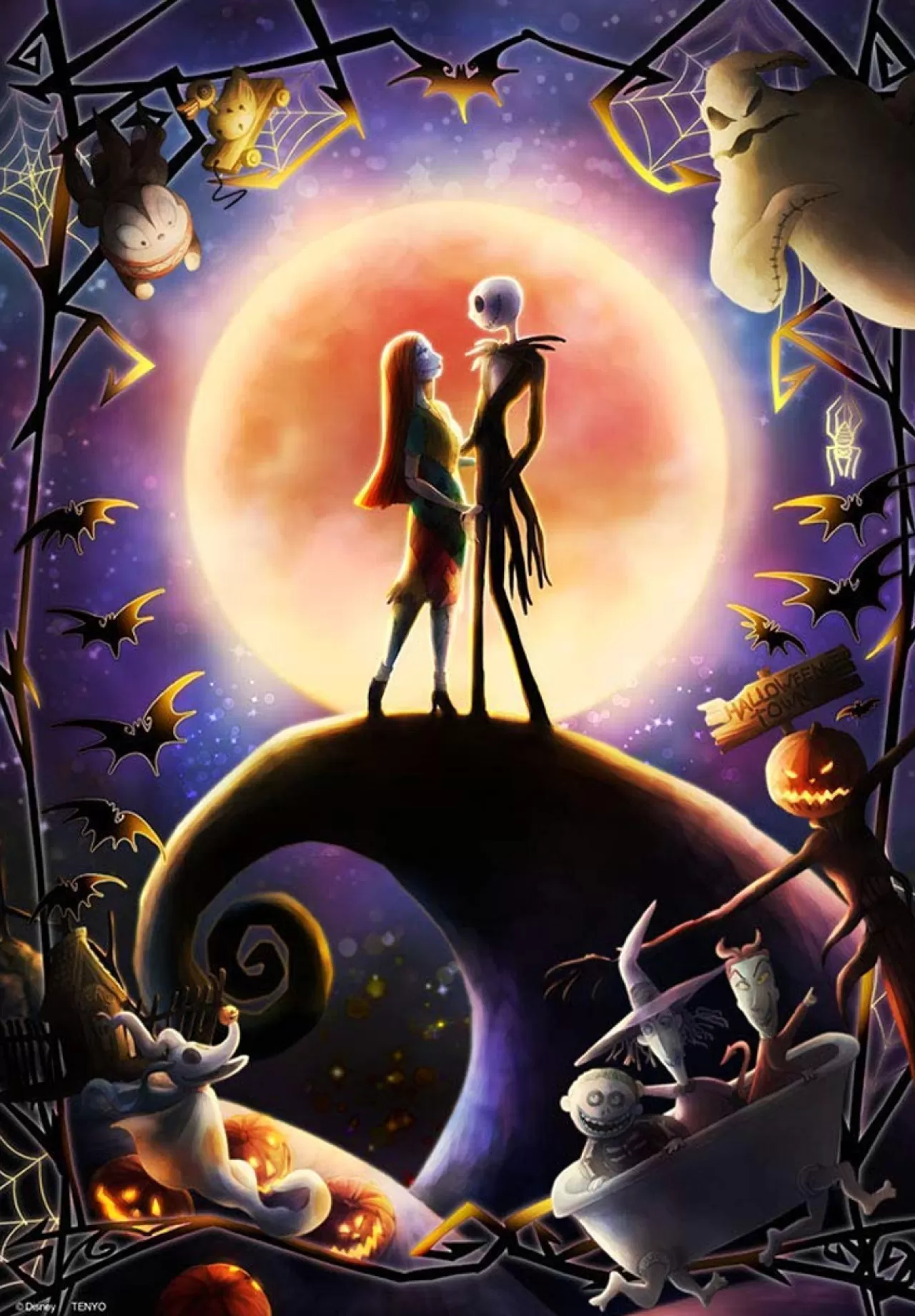 Tenyo Japan Jigsaw Puzzle Dpg500-222 Disney Nightmare Before Christmas (500 S-Pieces)