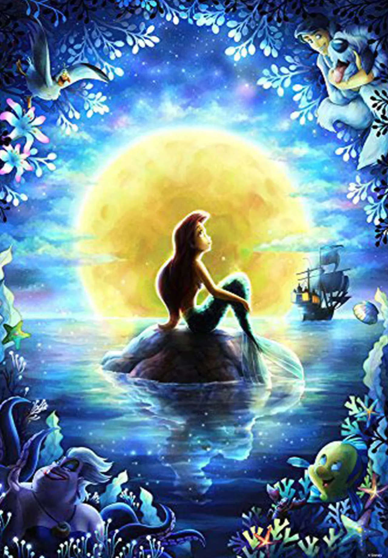 Tenyo Japan Jigsaw Puzzle Dpg-500-596 Disney The Little Mermaid (500 S-Pieces)