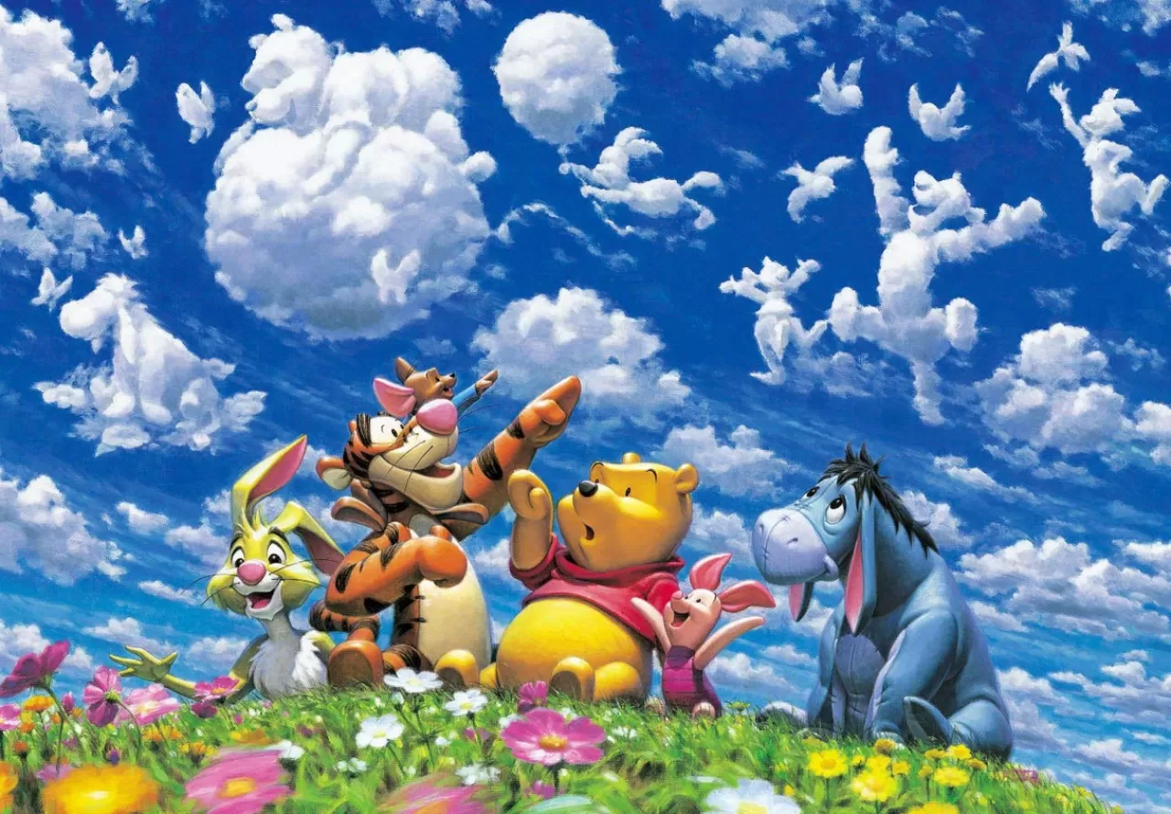 Tenyo Japan Jigsaw Puzzle Dpg500-594 Disney Winnie The Pooh Sky Fantasy (500 S-Pieces)