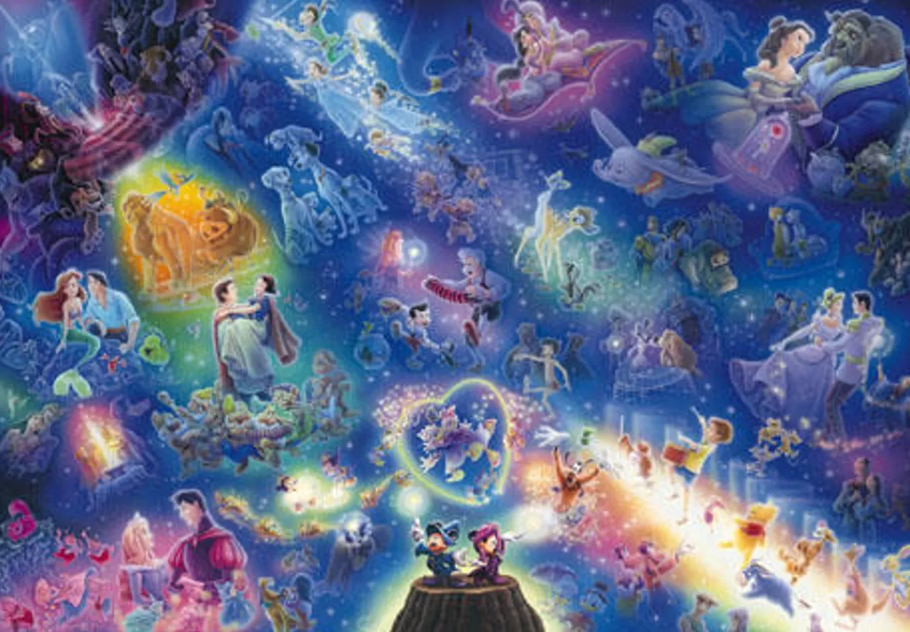 Tenyo Japan Jigsaw Puzzle Dsg-266-740 Disney All Star Symphony (266 Pieces)
