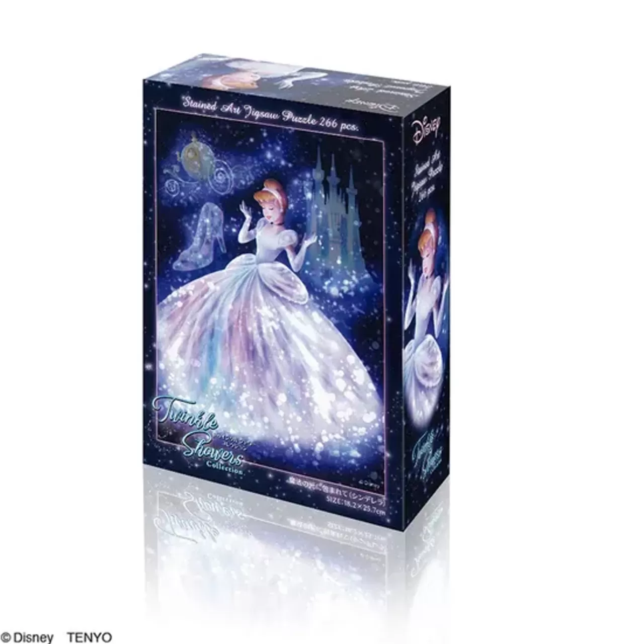 Tenyo Japan Jigsaw Puzzle Dsg-266-960 Disney Cinderella Stained Glass (266 Pieces)