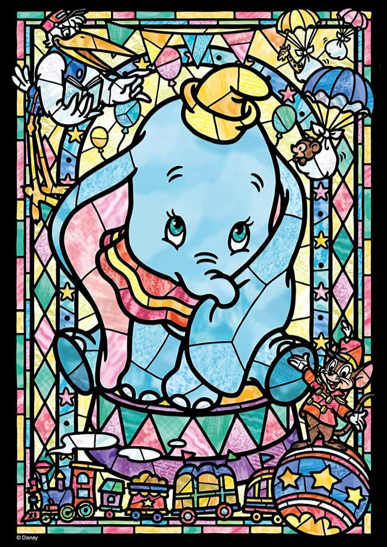Tenyo Japan Jigsaw Puzzle Dsg266-966 Disney Dumbo Stained Art (266 Pieces)
