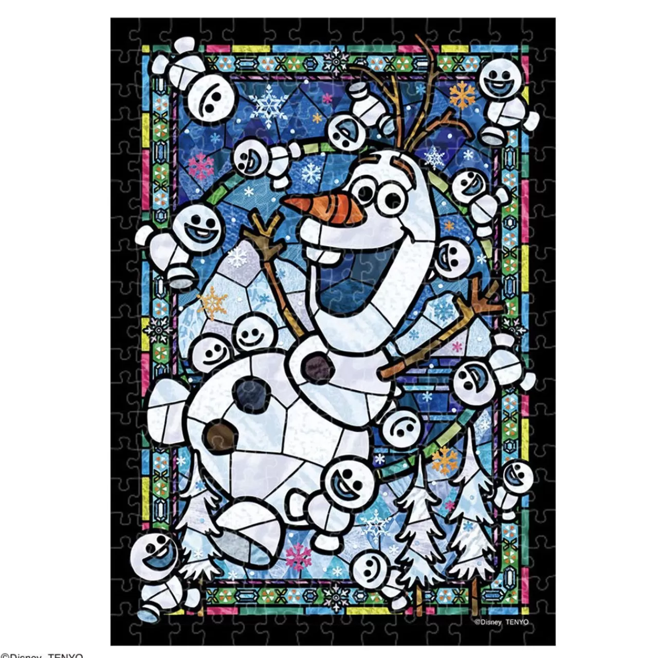 Tenyo Japan Jigsaw Puzzle Dsg-266-967 Disney Frozen Olaf Staind Glass (266 Pieces)