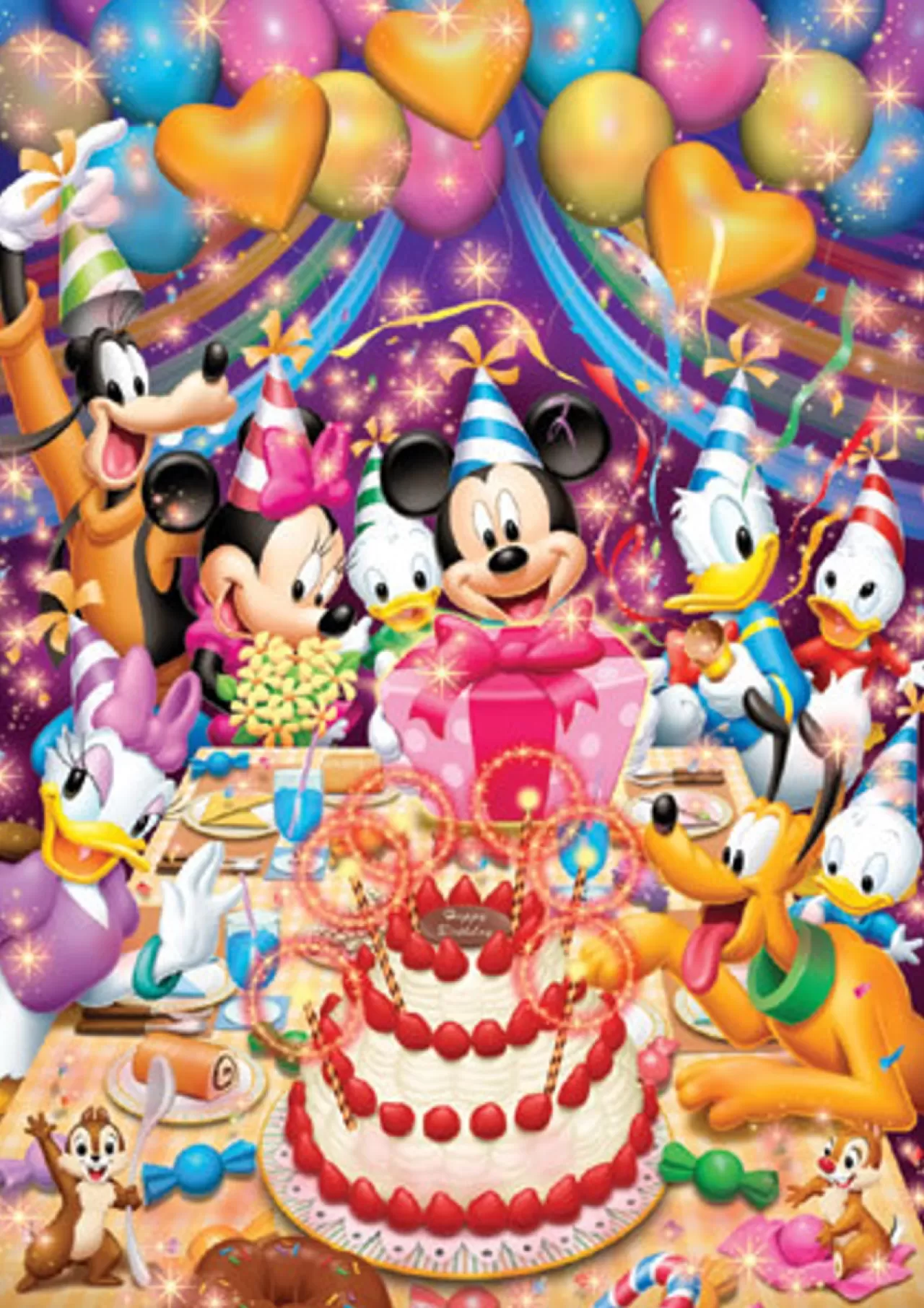 Tenyo Japan Jigsaw Puzzle Dsg-500-401 Disney Mickey Happy Birthday (500 Pieces)