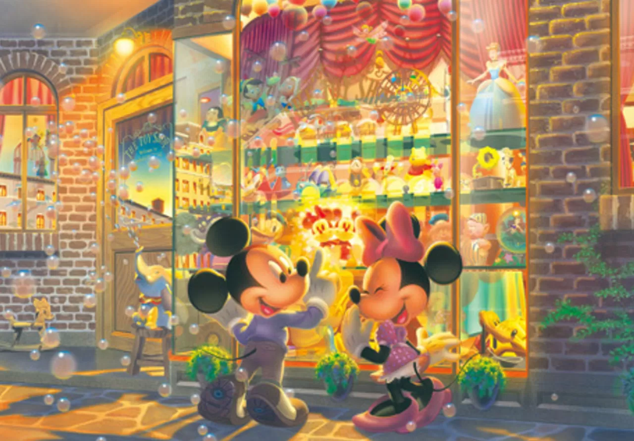 Tenyo Japan Jigsaw Puzzle Dsg-500-423 Disney Mickey Minnie Toy Shop (500 Pieces)