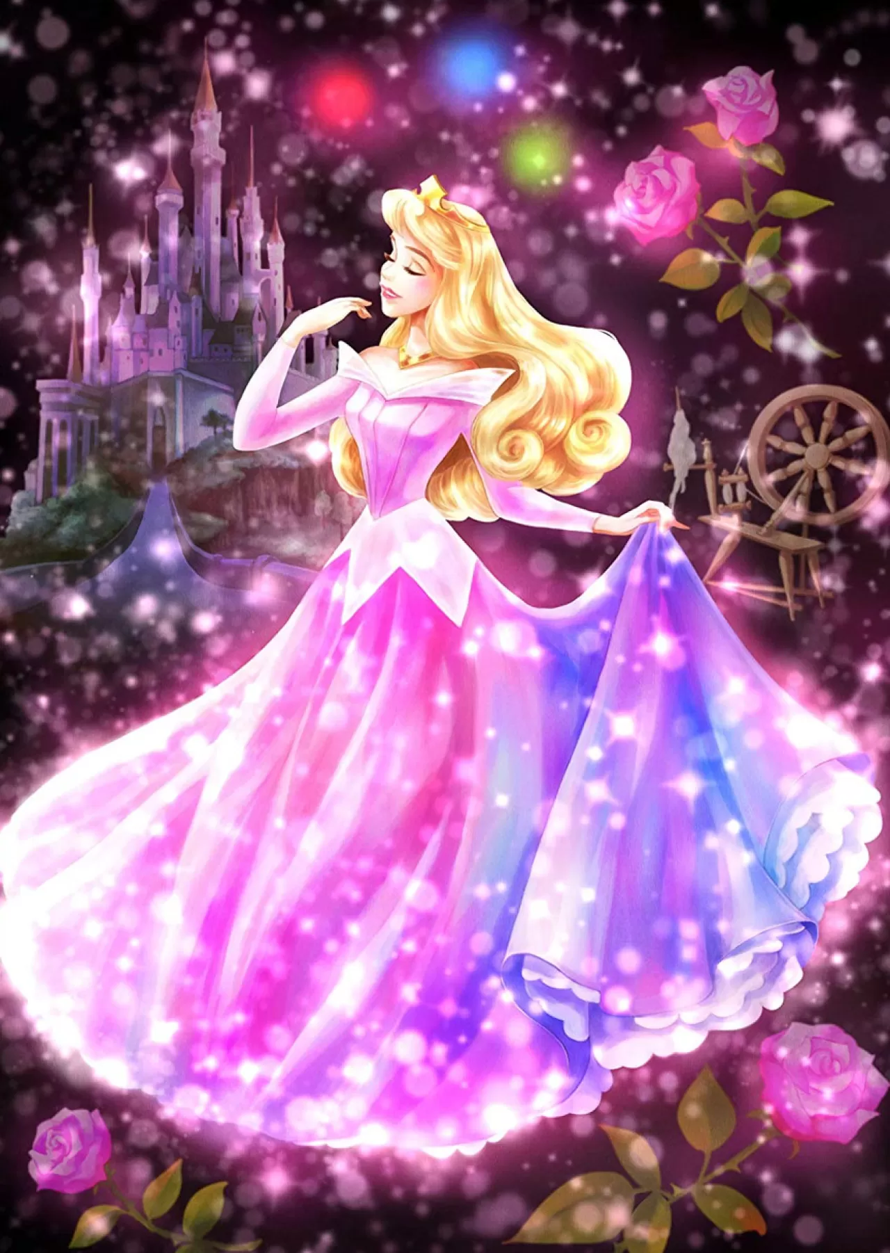 Tenyo Japan Jigsaw Puzzle Dsg266-965 Disney Sleeping Beauty Aurora (266 Pieces)