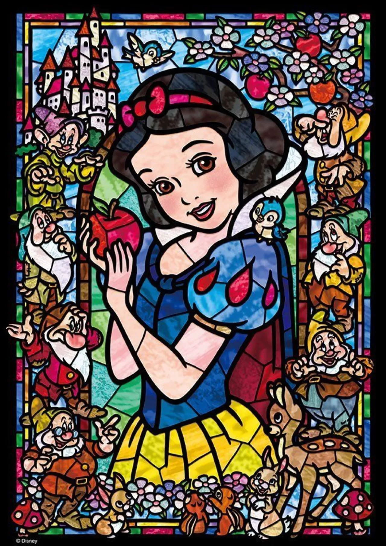 Tenyo Japan Jigsaw Puzzle Dsg-266-957 Disney Snow White Stained Glass (266 Pieces)