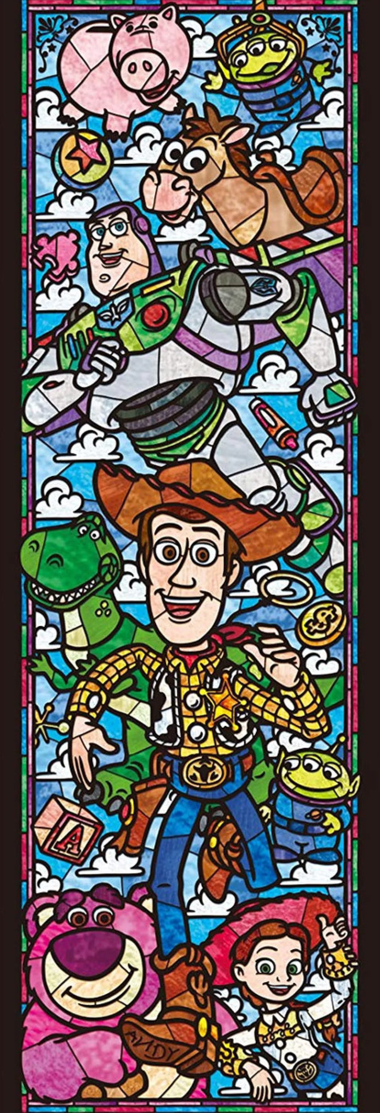 Tenyo Japan Jigsaw Puzzle Dsg456-719 Disney Toy Story Stained Glass (456 Pieces)