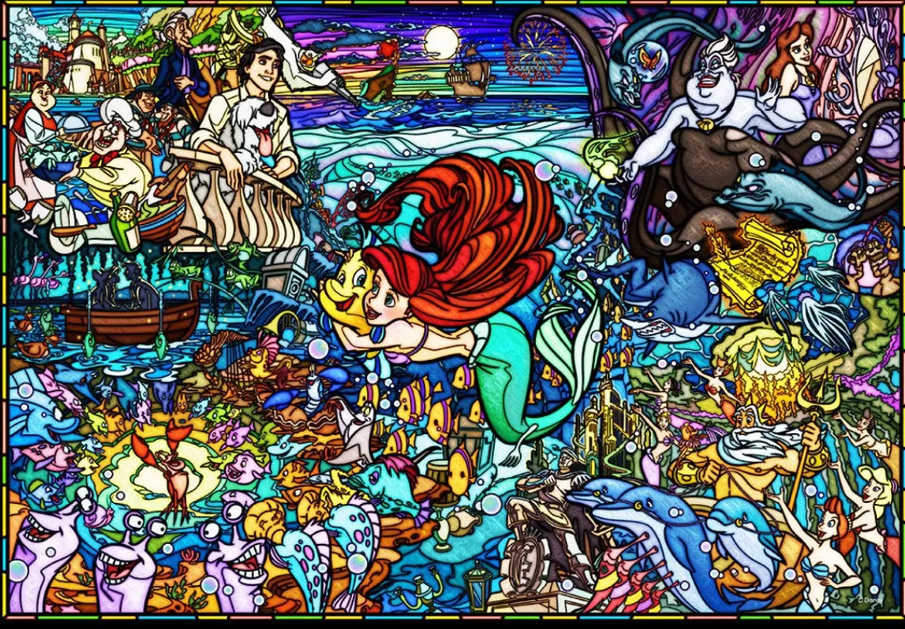 Tenyo Japan Jigsaw Puzzle Dsg-500-485 The Little Mermaid Story (500 Pieces)