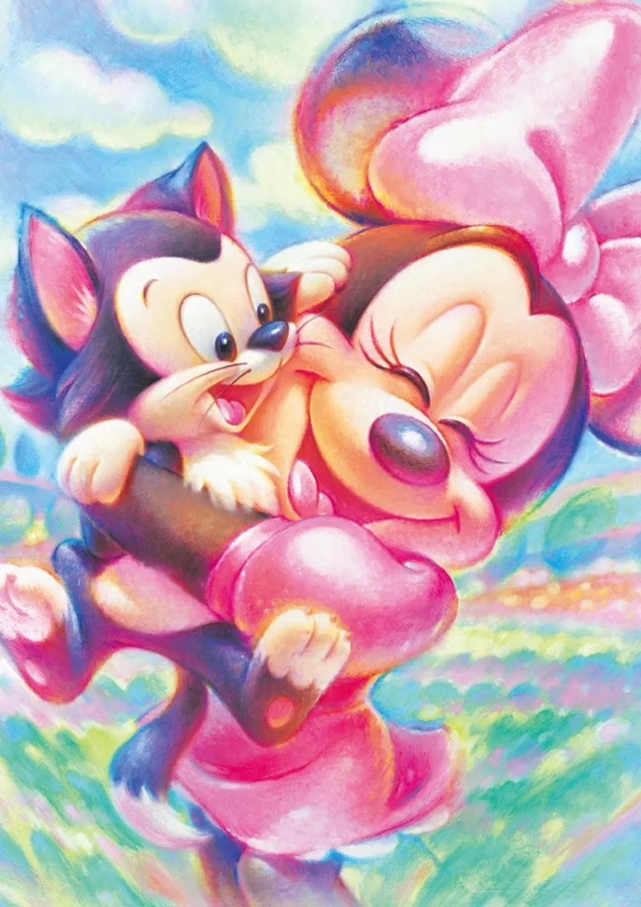 Tenyo Japan Jigsaw Puzzle Dsg-266B-789 Disney Minnie Mouse & Figaro (266 Pieces)