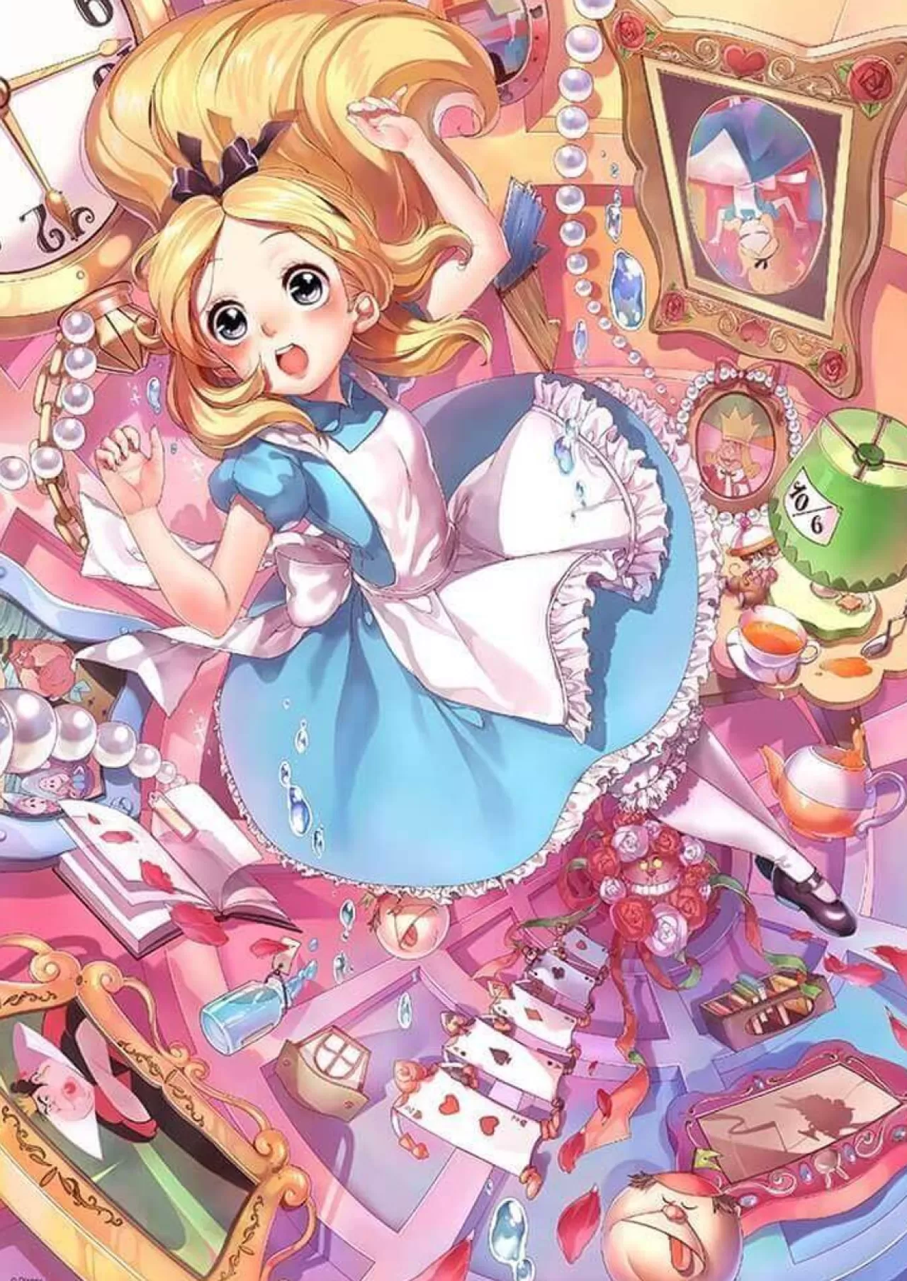Tenyo Japan Jigsaw Puzzle Dw-1000-001 Alice In Wonderland (1000 Small Pieces)