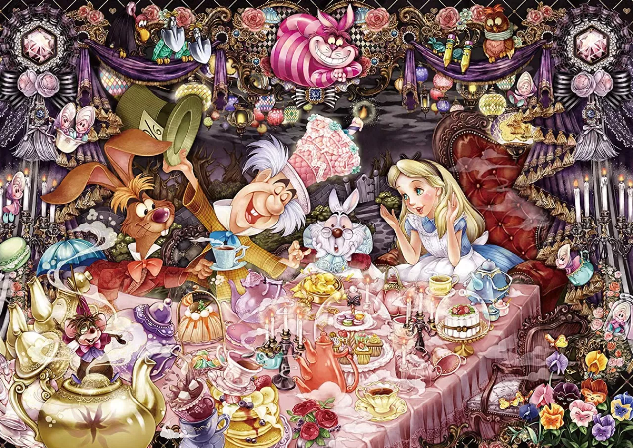Tenyo Japan Jigsaw Puzzle Dw-1000-004 Alice In Wonderland Tea Party (1000 S-Pieces)