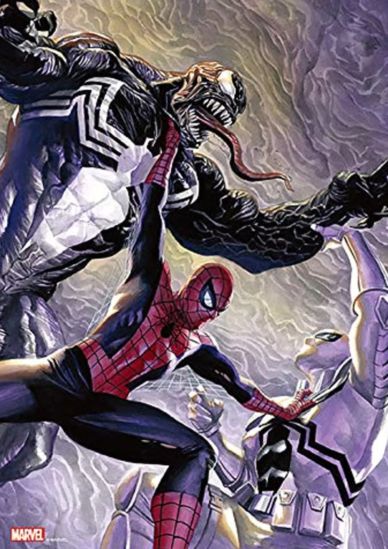 Tenyo Japan Jigsaw Puzzle R-108-625 Marvel Spider-Man Vs Venom (108 Pieces)