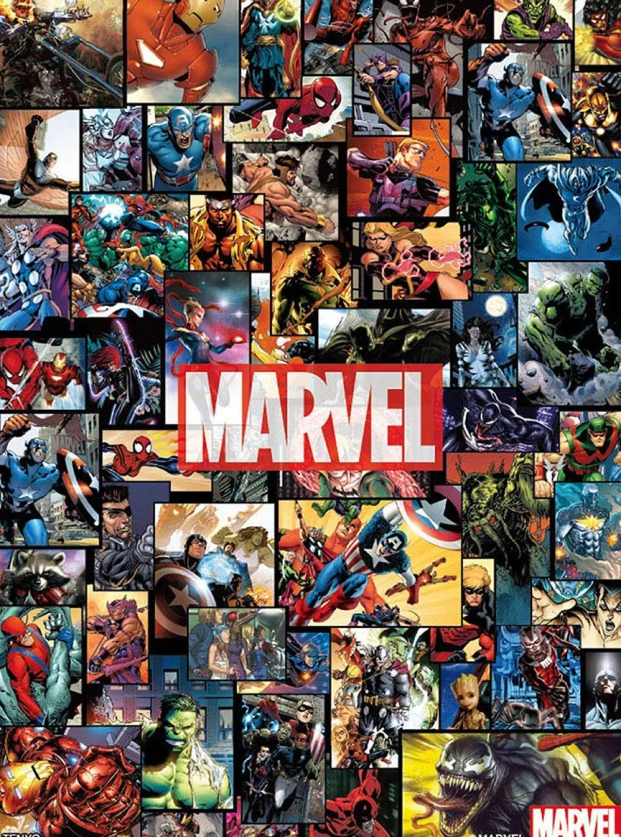 Tenyo Japan Jigsaw Puzzle Rd48-628 Marvel Universe (Double Sides) (48 Pieces)