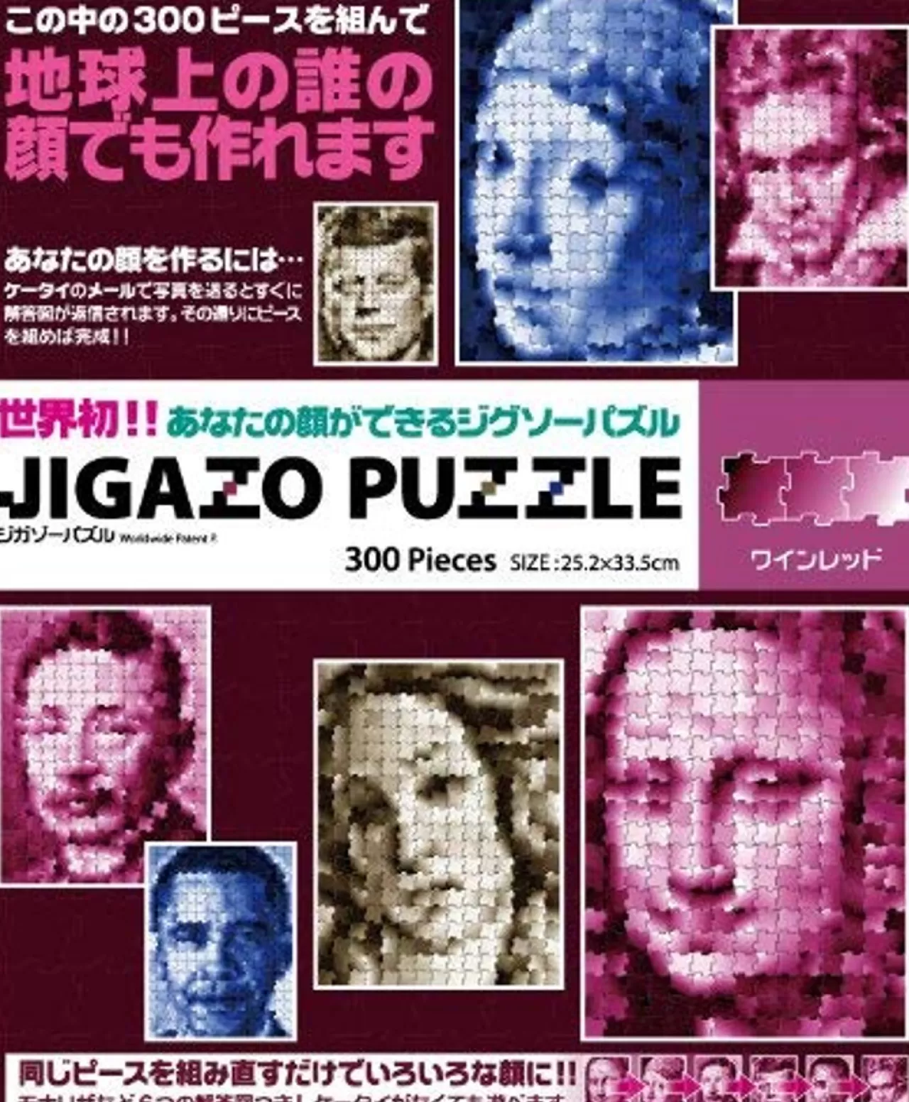 Tenyo Japan Jigsaw Puzzle Tj-300-413 Wine Red Self-Portrait Puzzle (300 Pieces)