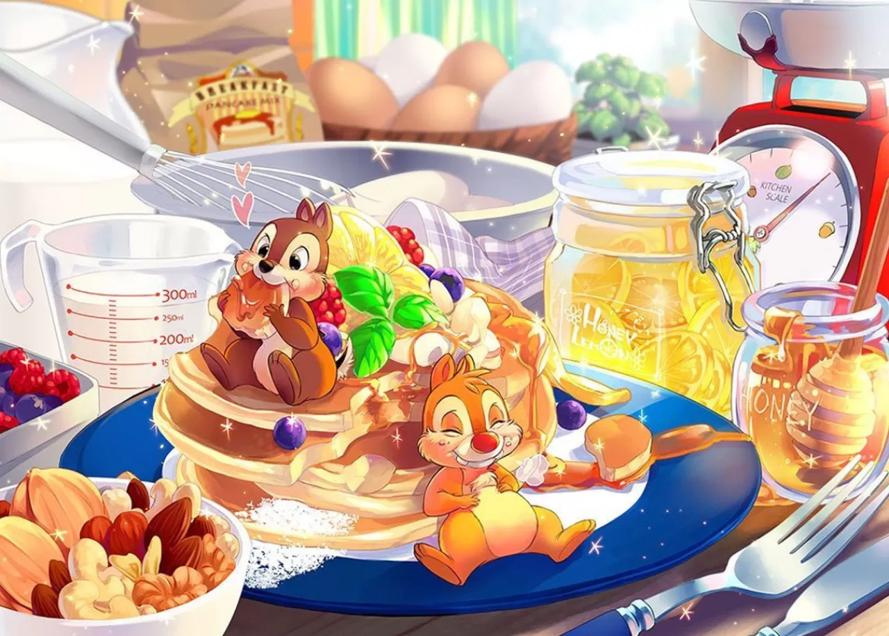 Tenyo Japan Pure White Jigsaw Puzzle Dp-1000-030 Chip 'N Dale (1000 Pieces)
