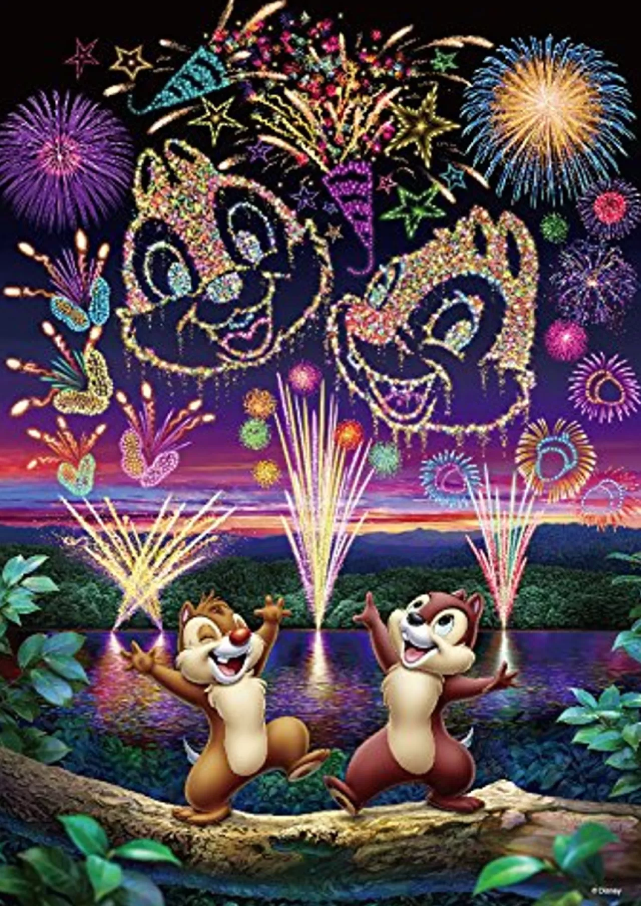 Tenyo Japan Pure White Jigsaw Puzzle Dpg-266-573 Disney Chip 'N Dale (266 Pieces)