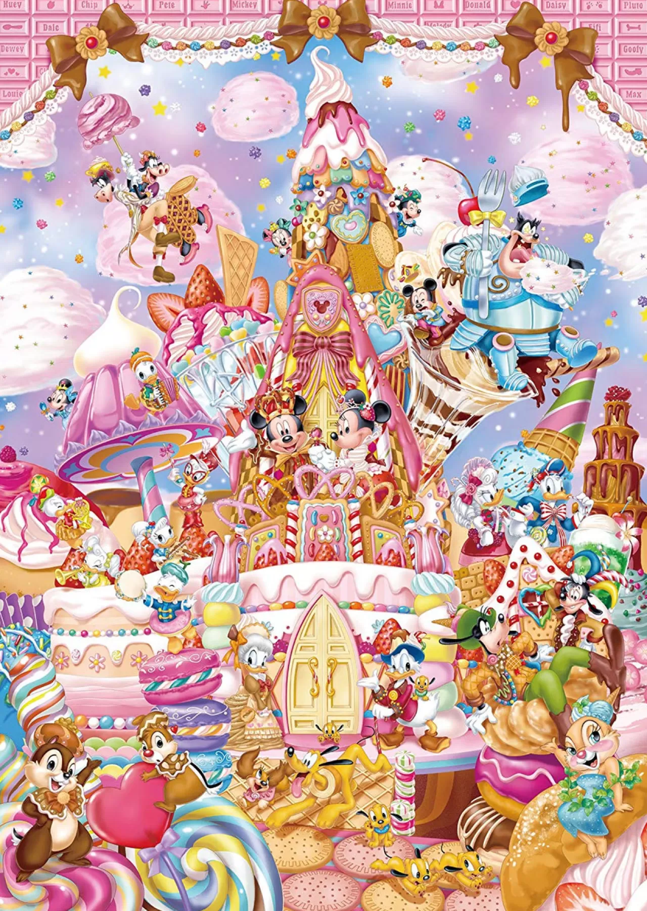Tenyo Japan Pure White Jigsaw Puzzle Dpg266-570 Disney Mickey's Sweet Kingdom (266 Pieces)
