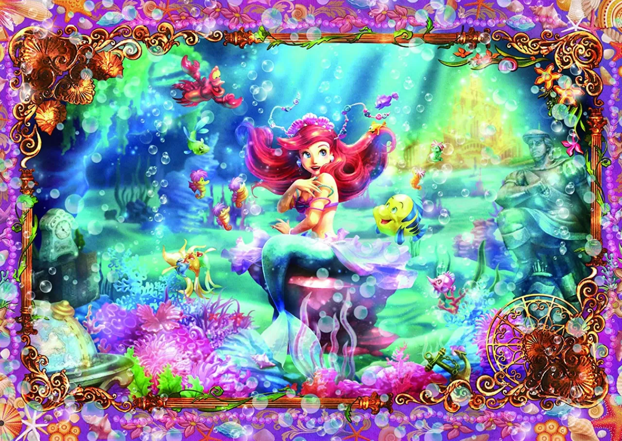 Tenyo Japan Pure White Jigsaw Puzzle Dpg266-565 Disney The Little Mermaid Beautiful Mermaid (266 Pieces)