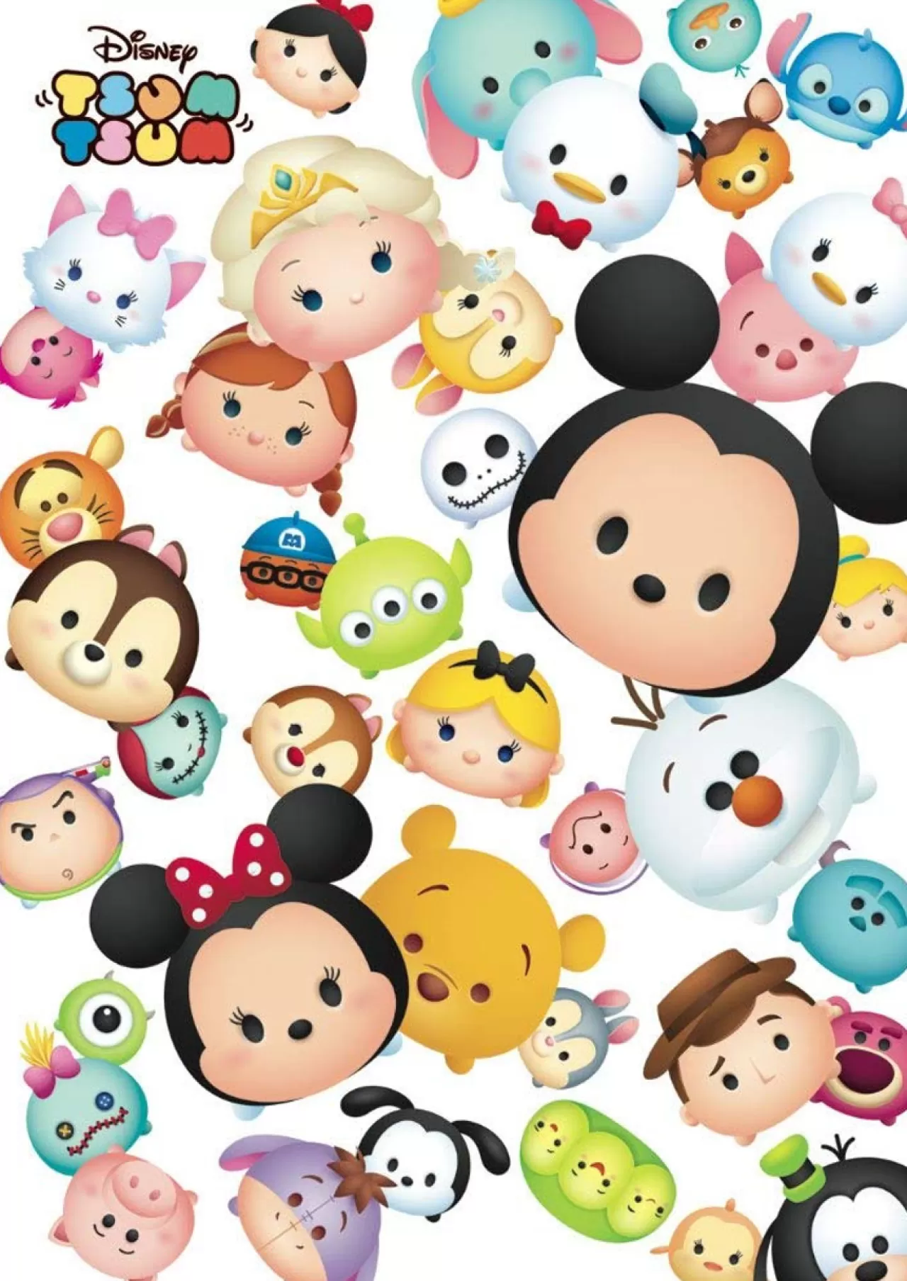 Tenyo Japan Pure White Jigsaw Puzzle Dpg266-567 Disney Tsum Tsum (266 Pieces)