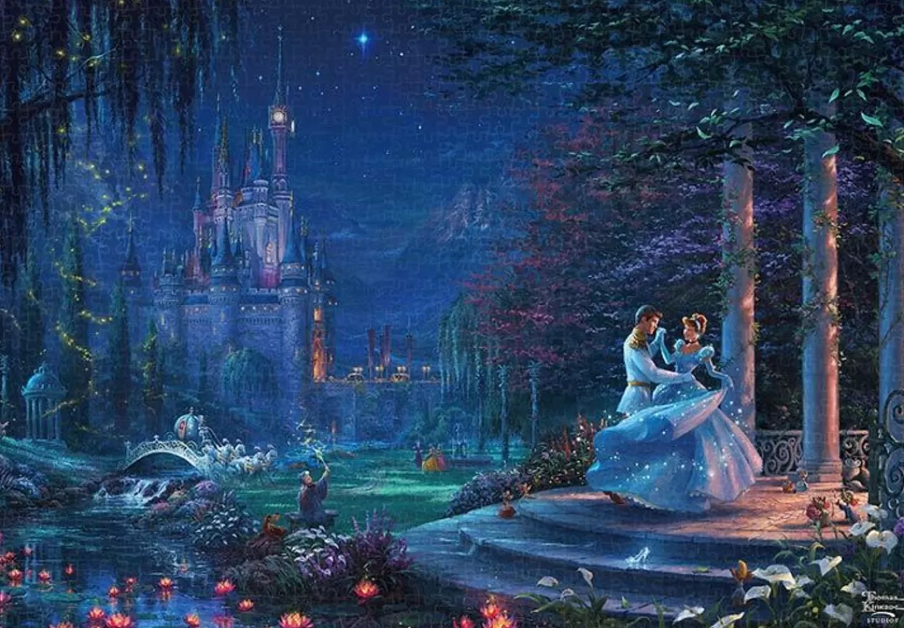 Tenyo Jigsaw Puzzle Disney Cinderella Dancing In The Starlight (1000 Pieces)