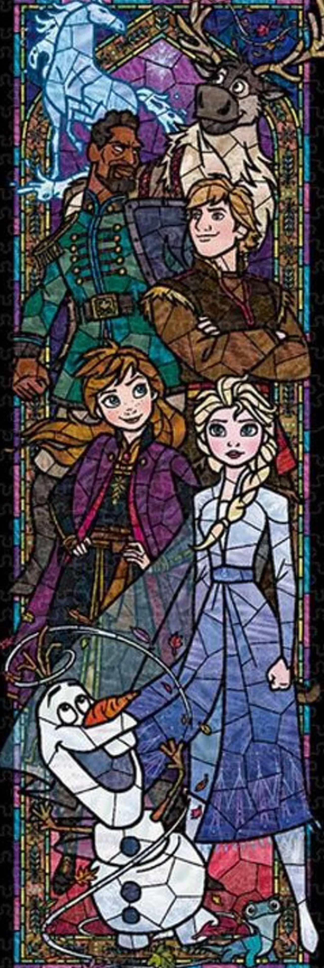 Tenyo Jigsaw Puzzle Disney Frozen Ii Stained Glass (Stained Art) (456 S-Pieces)
