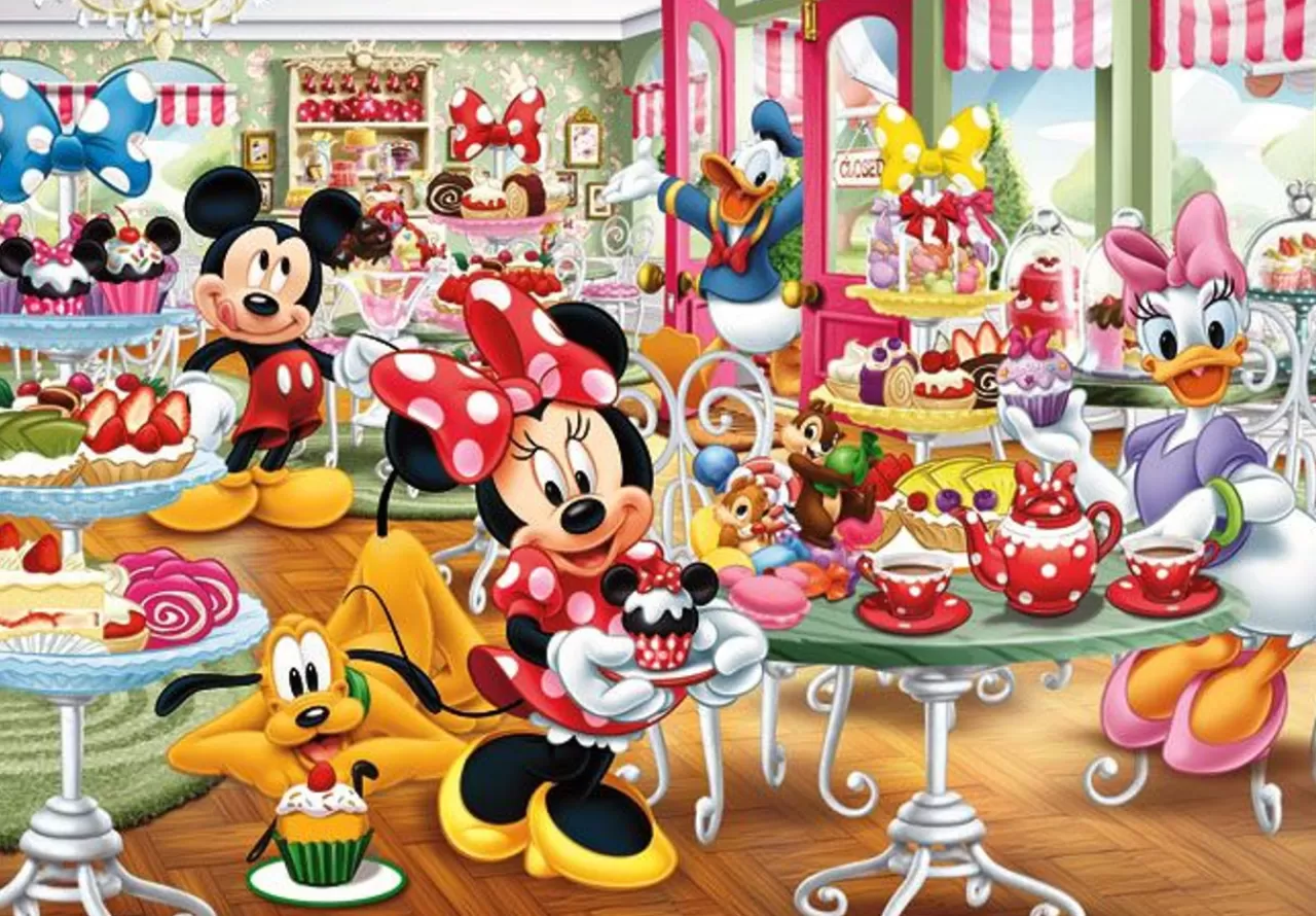Tenyo Jigsaw Puzzle Disney Mickey & Minnie Welcome To Sweets Shop (60 Pieces) Child Puzzle