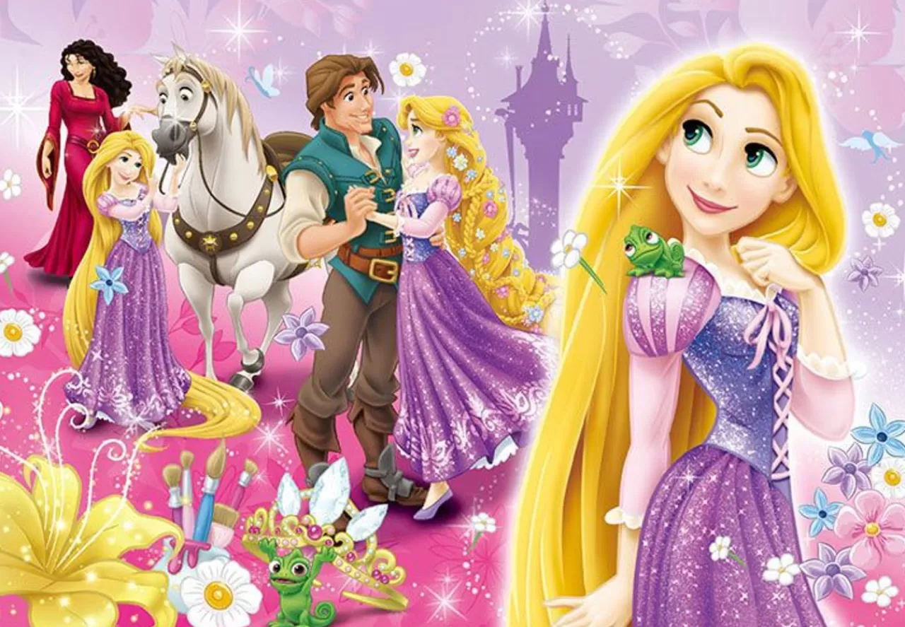 Tenyo Jigsaw Puzzle Disney Tangled Dreaming Rapunzel (60 Pieces) Child Puzzle