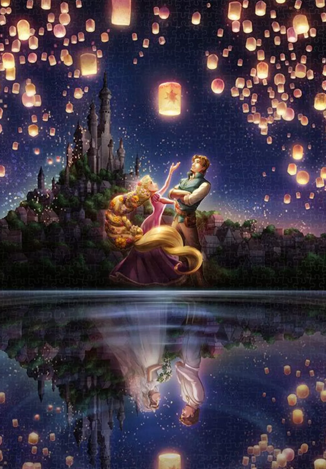 Tenyo Jigsaw Puzzle Disney Tangled The Future On The Lake (1000 Pieces)