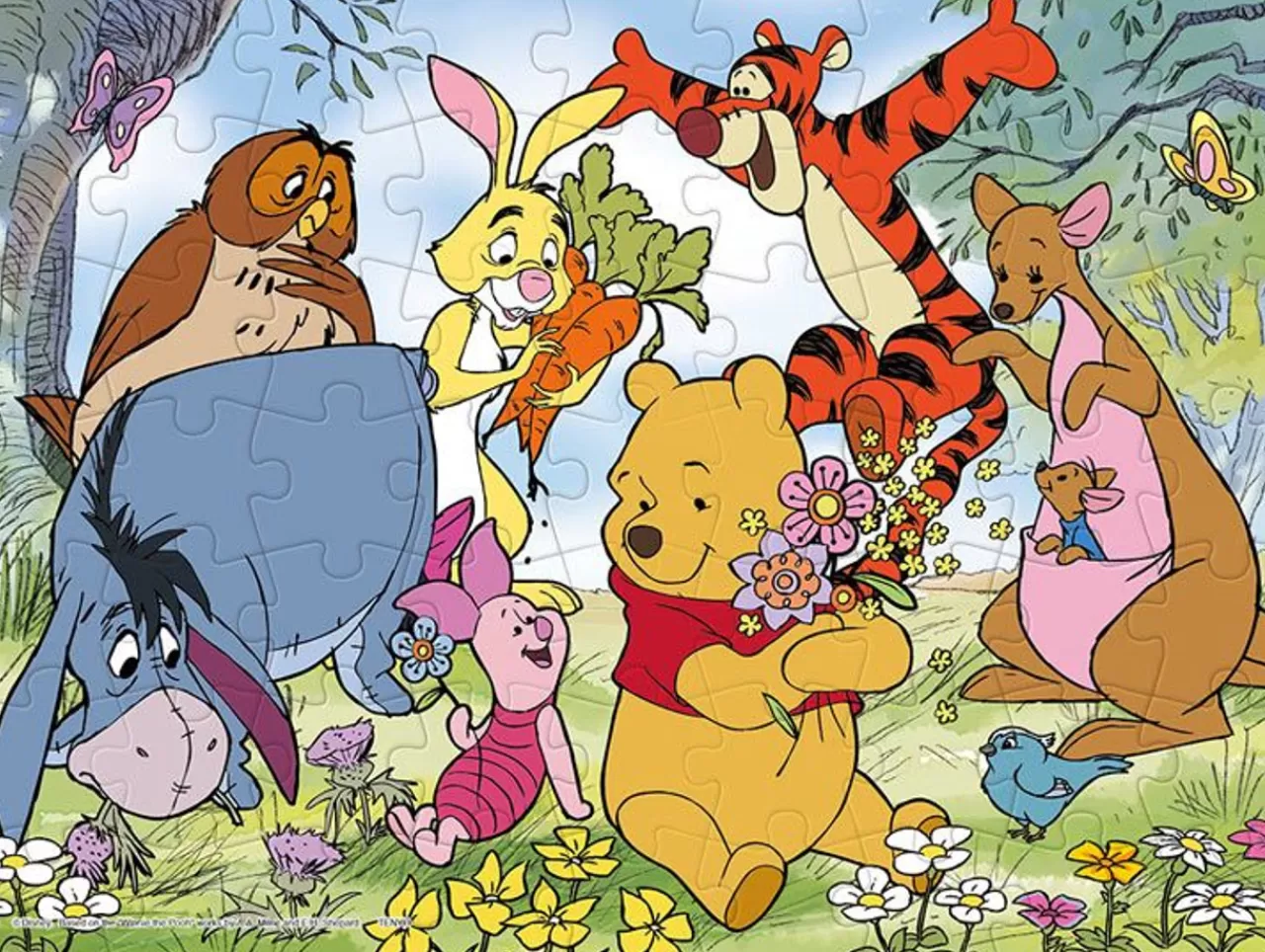 Tenyo Jigsaw Puzzle Disney Winnie The Pooh With Friends (63 Pieces)