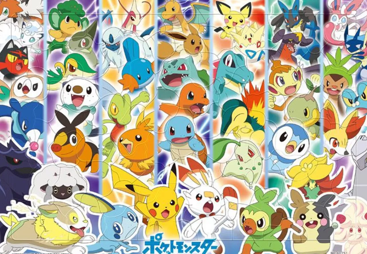 Tenyo Jigsaw Puzzle Pokemon Let's Meet Pocket Monsters ! (80 Pieces) Child Puzzle