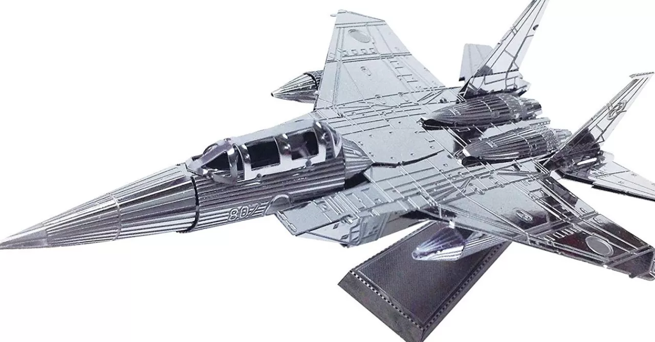 Tenyo Metallic Nano Puzzle T-Mn-42 Japan Air Self-Defense Force F-15J