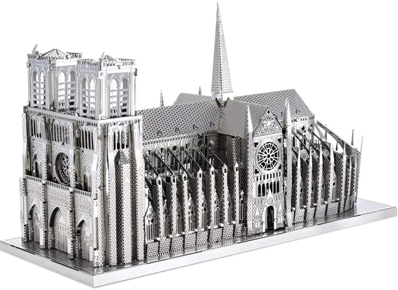 Tenyo Metallic Nano Puzzle T-Mp-04 Premium Series Notre Dame Cathedral