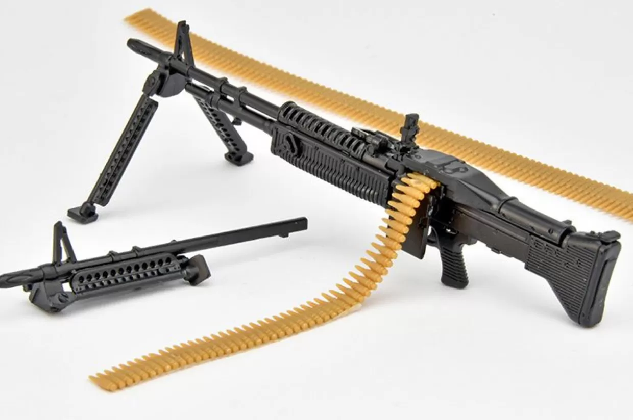 Best Tomytec Military Series 1/12 Little Armory Resident Evil: Death Island Weapons Type 1 Chris Redfield Plastic Model