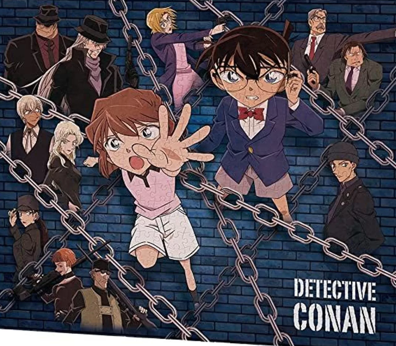Yanoman 2306-04 Canvas Jigsaw Puzzle Detective Conan Dark Investigation Line (586 Pieces)