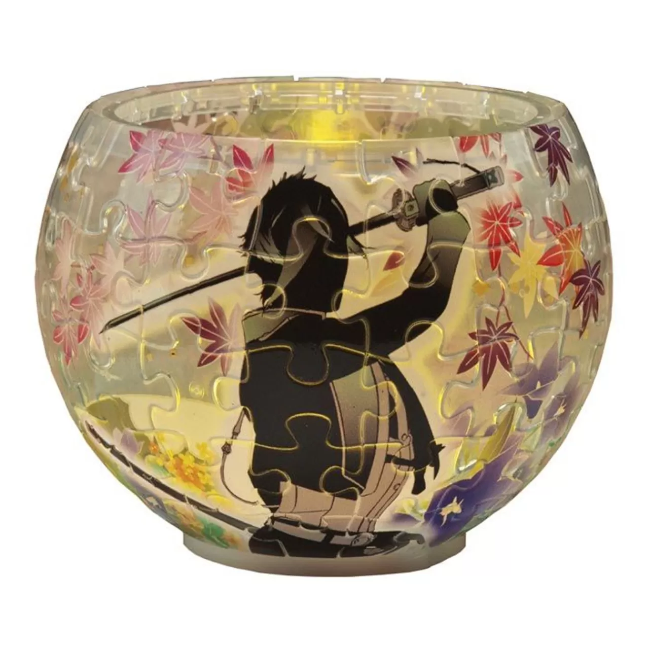 Yanoman 2201-45 3D Led Lamp Shade Puzzle Touken Ranbu - Hizamaru (80 Pieces)