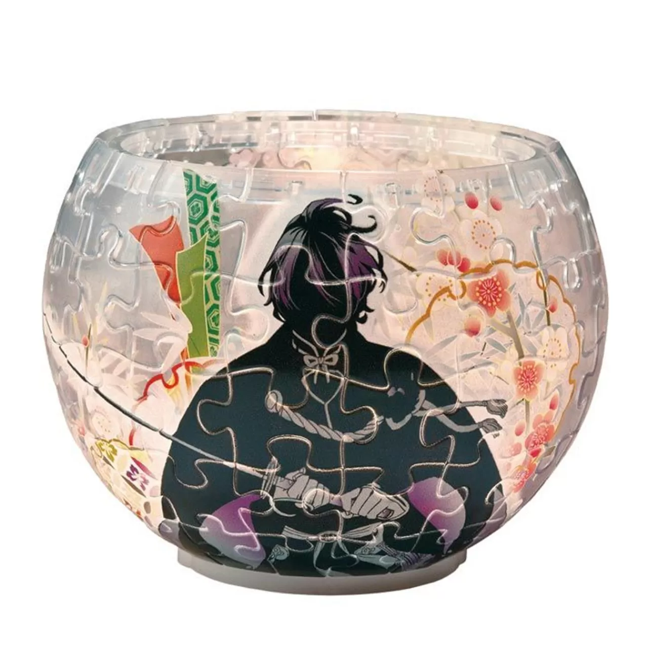 Yanoman 2201-38 3D Led Lamp Shade Puzzle Touken Ranbu - Kasen Kanesada (80 Pieces)